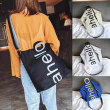 Load image into Gallery viewer, Fashion Women Letter Canvas Messenger Bag Shoulder Bag Hand Bag Travel Bag